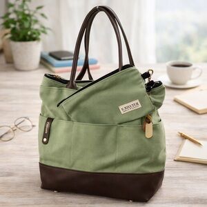 R Riveter Liberty Green Canvas Tote